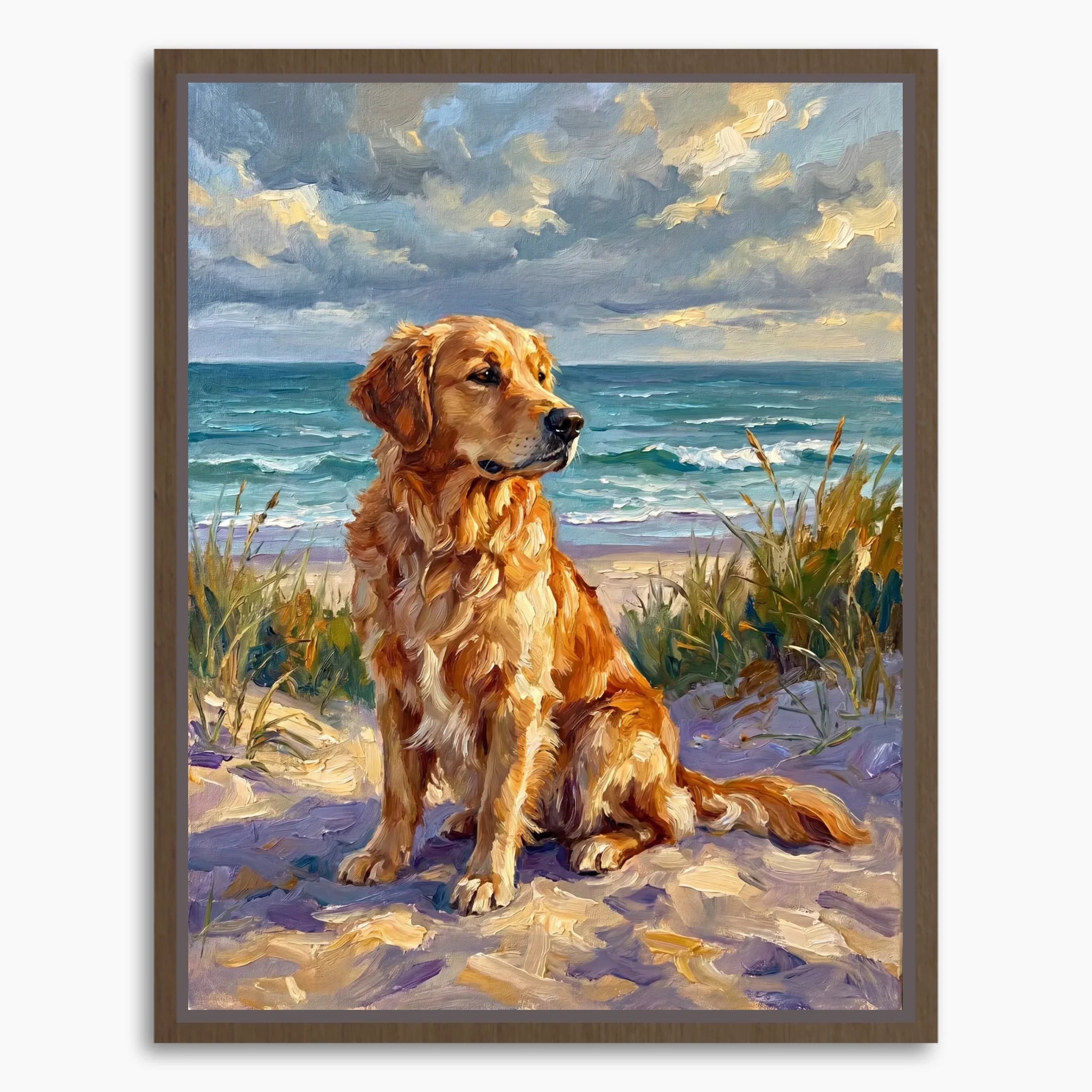 Framed Canvas Mockup Printful 3-4 ratio brown