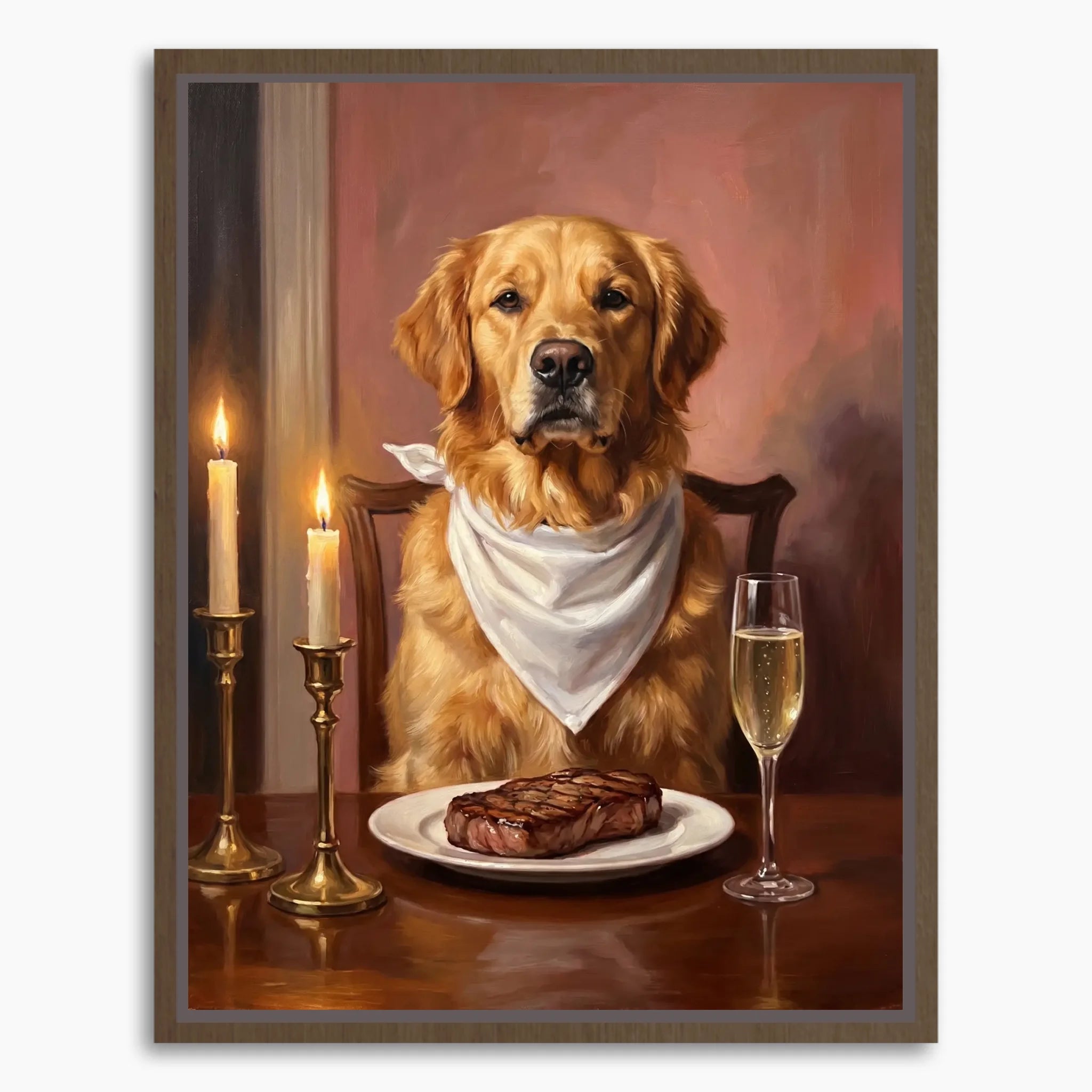 Framed Canvas Mockup Printful 3-4 ratio brown
