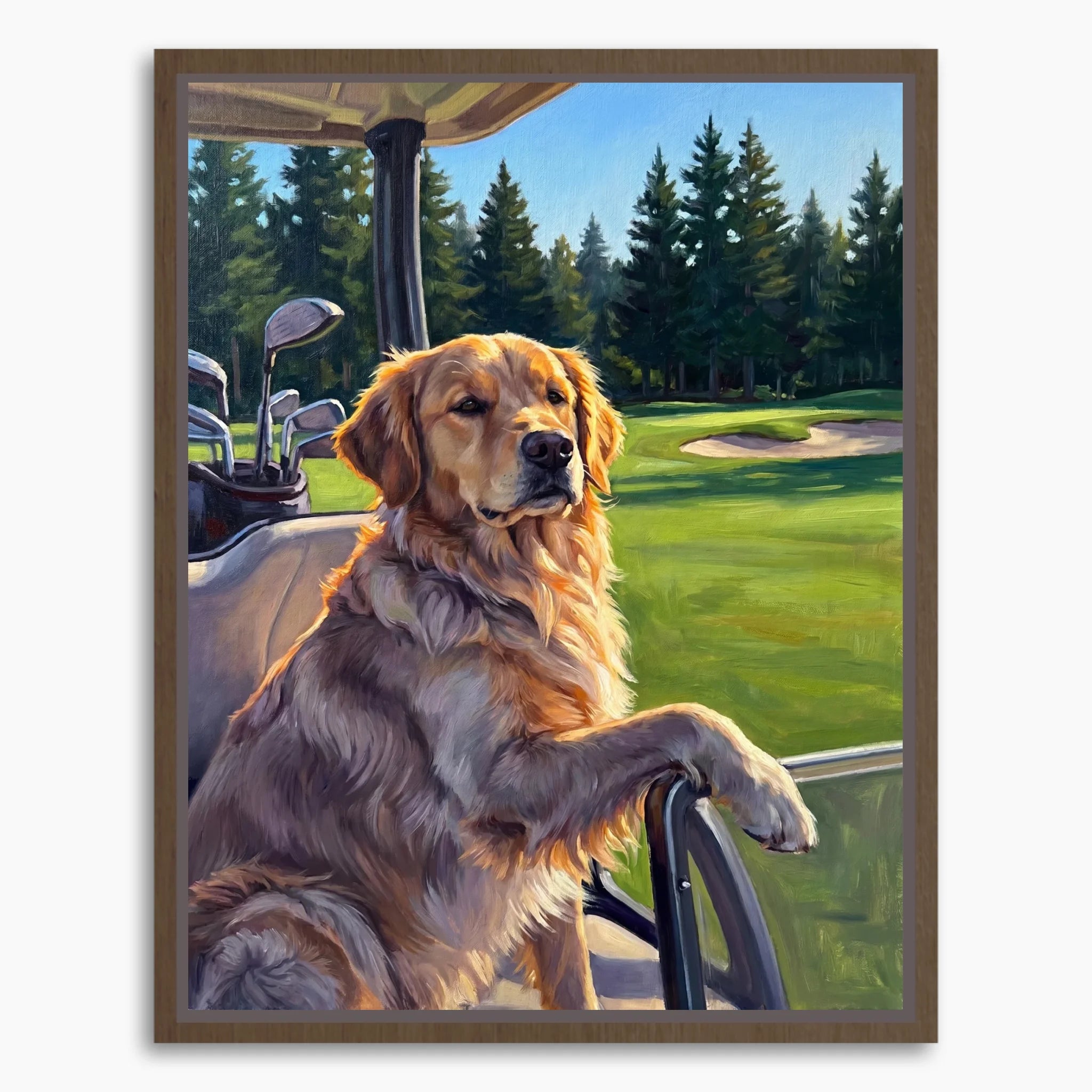 Framed Canvas Mockup Printful 3-4 ratio brown