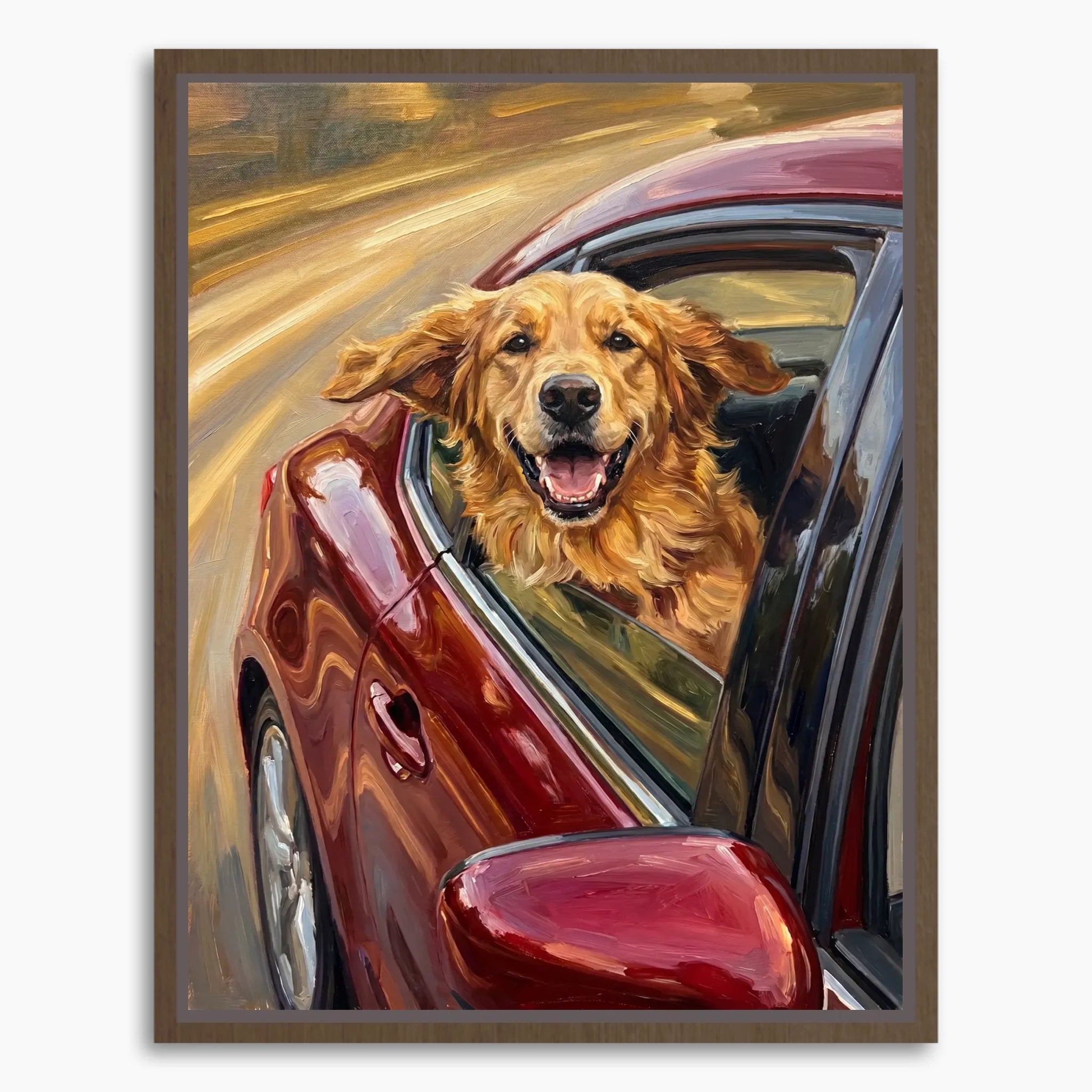 Framed Canvas Mockup Printful 3-4 ratio brown