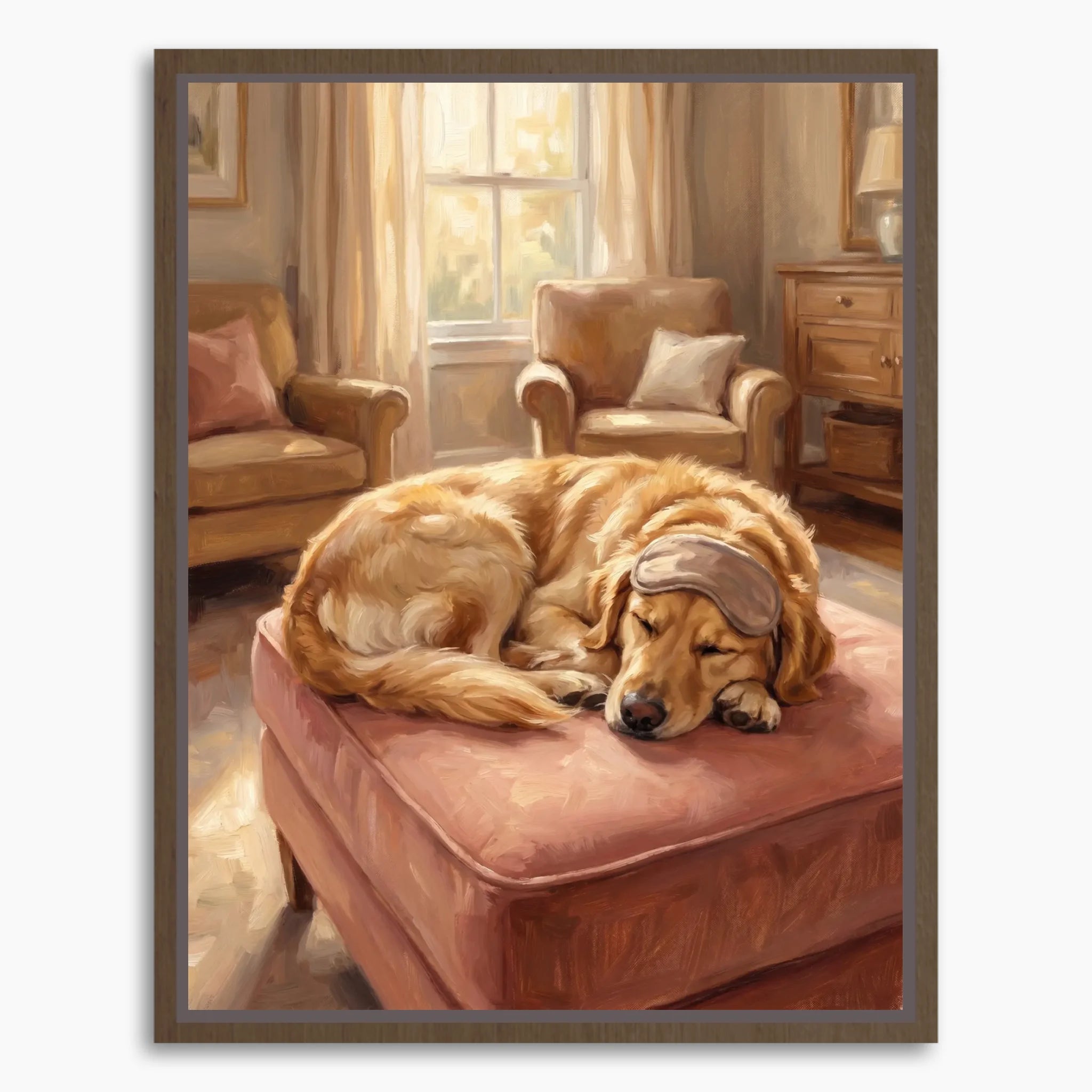 Framed Canvas Mockup Printful 3-4 ratio brown