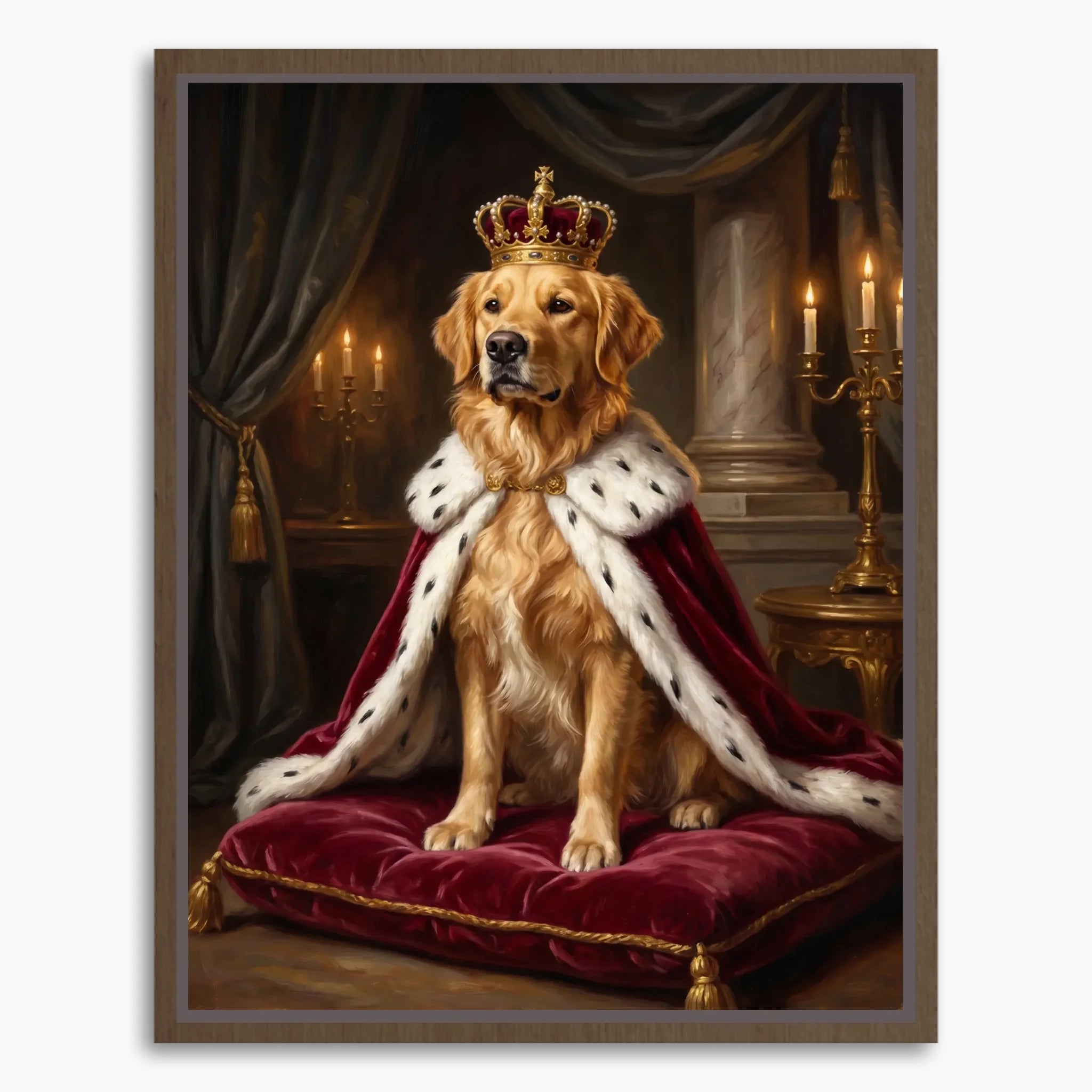 Framed Canvas Mockup Printful 3-4 ratio brown