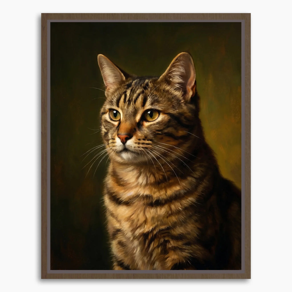 Framed Canvas Mockup Printful 3-4 ratio brown