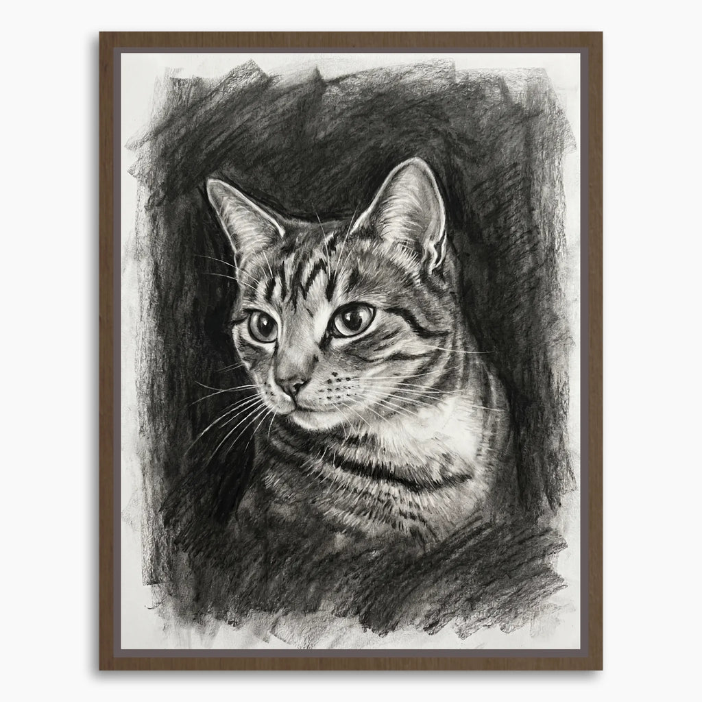 Framed Canvas Mockup Printful 3-4 ratio brown