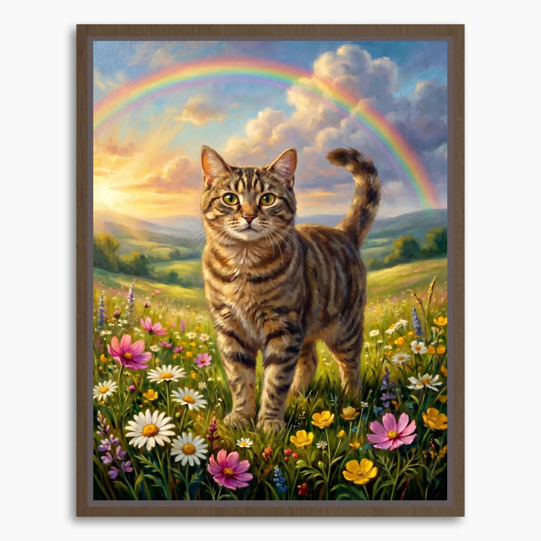 Framed Canvas Mockup Printful 3-4 ratio brown