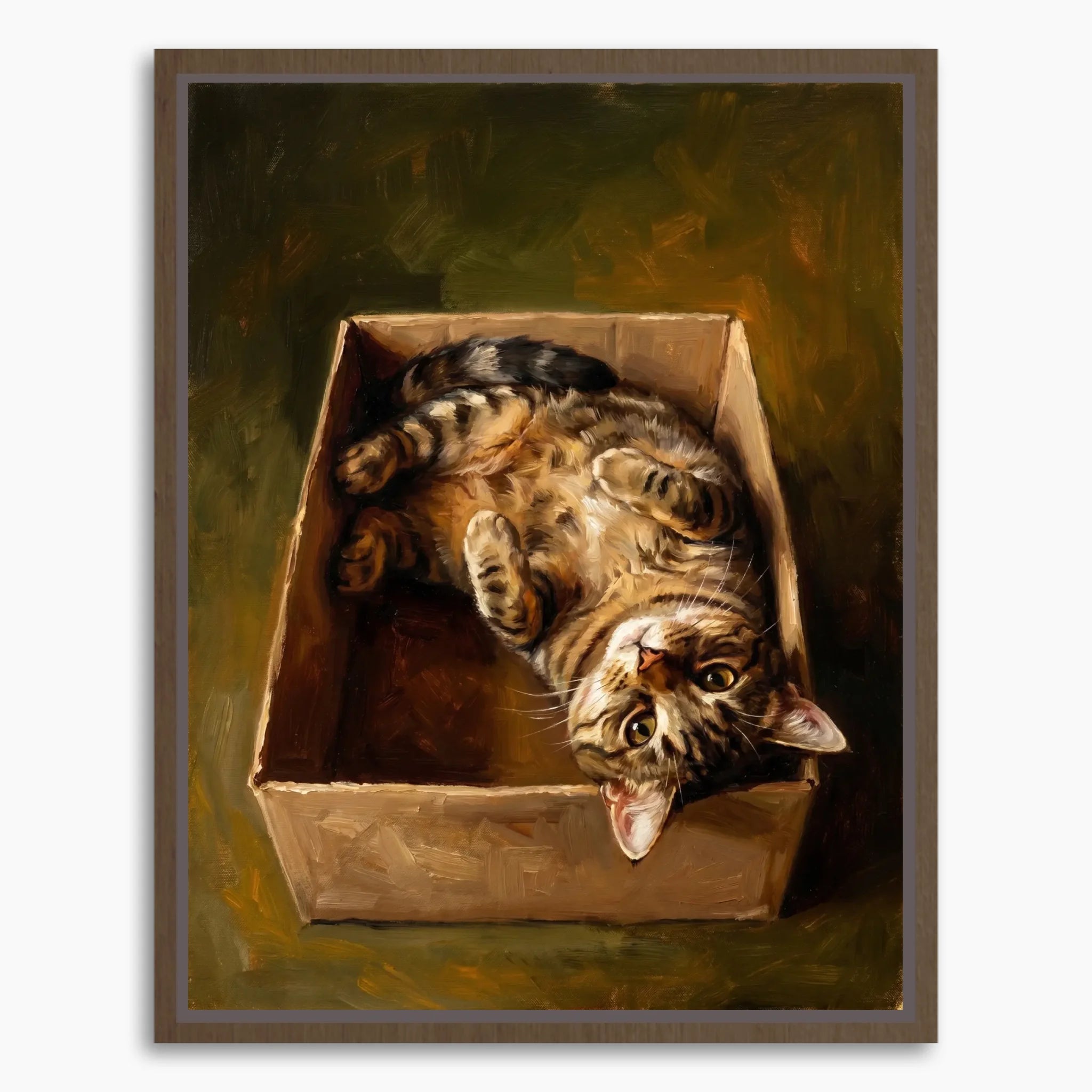 Framed Canvas Mockup Printful 3-4 ratio brown
