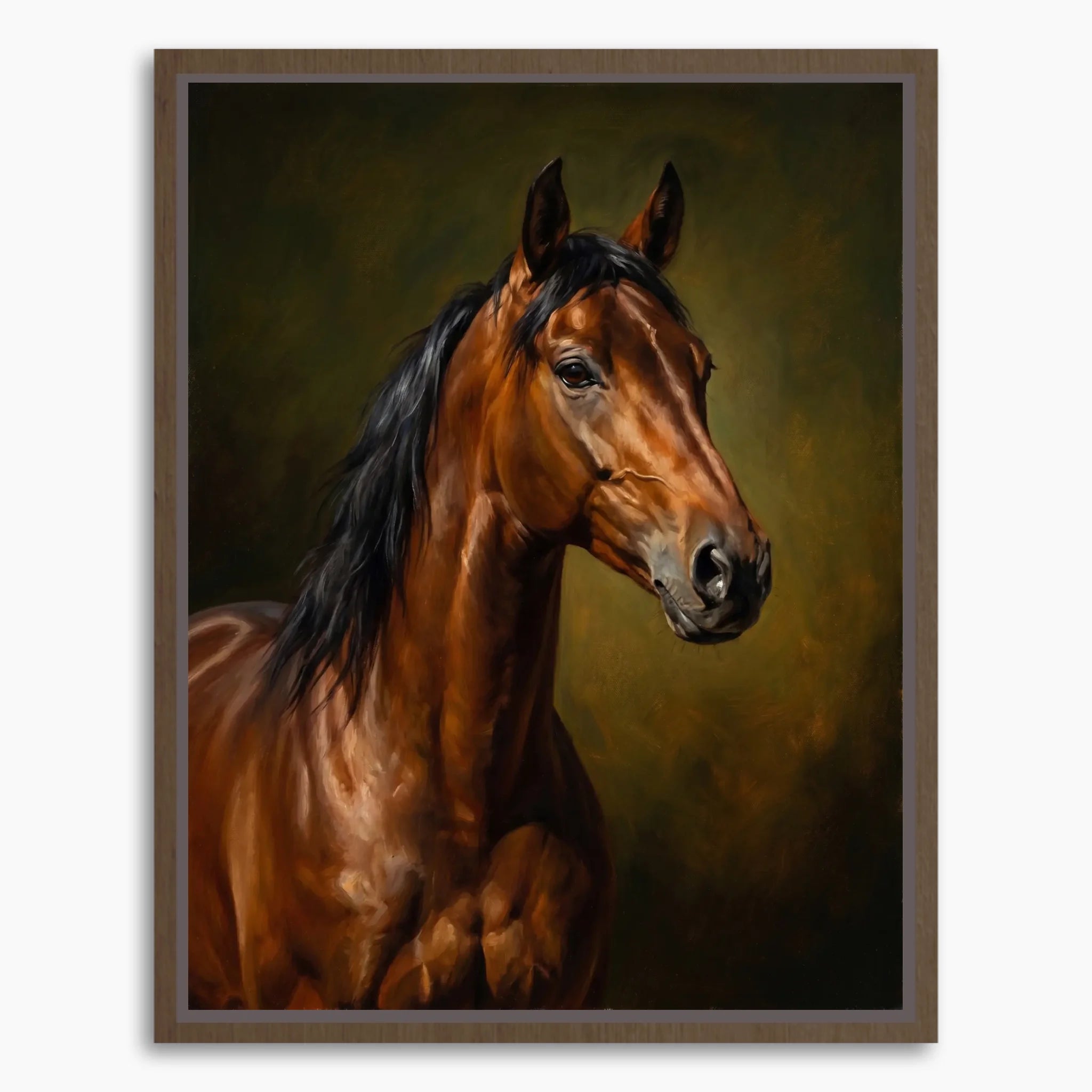 Framed Canvas Mockup Printful 3-4 ratio brown