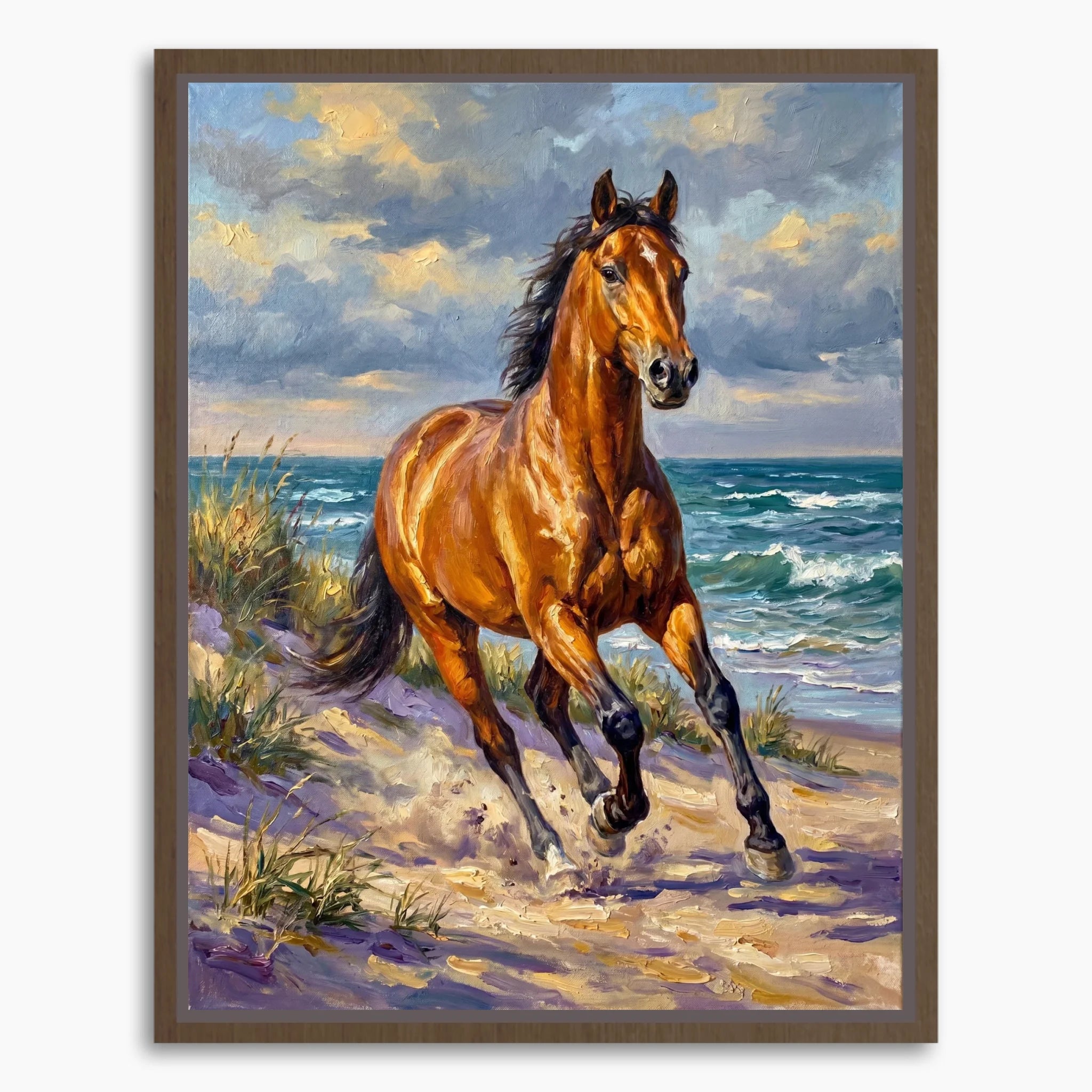 Framed Canvas Mockup Printful 3-4 ratio brown