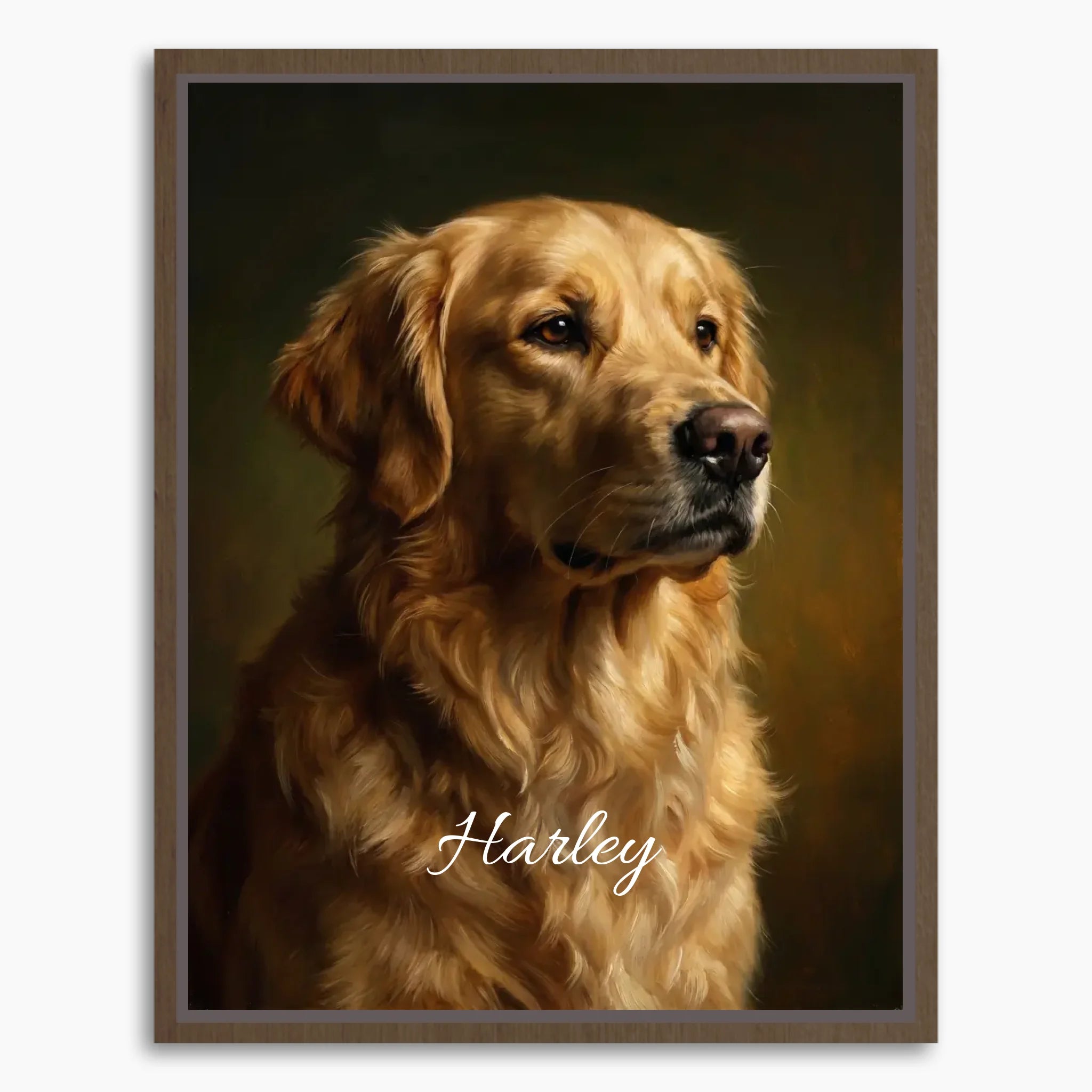 Framed Canvas Mockup Printful 3-4 ratio brown