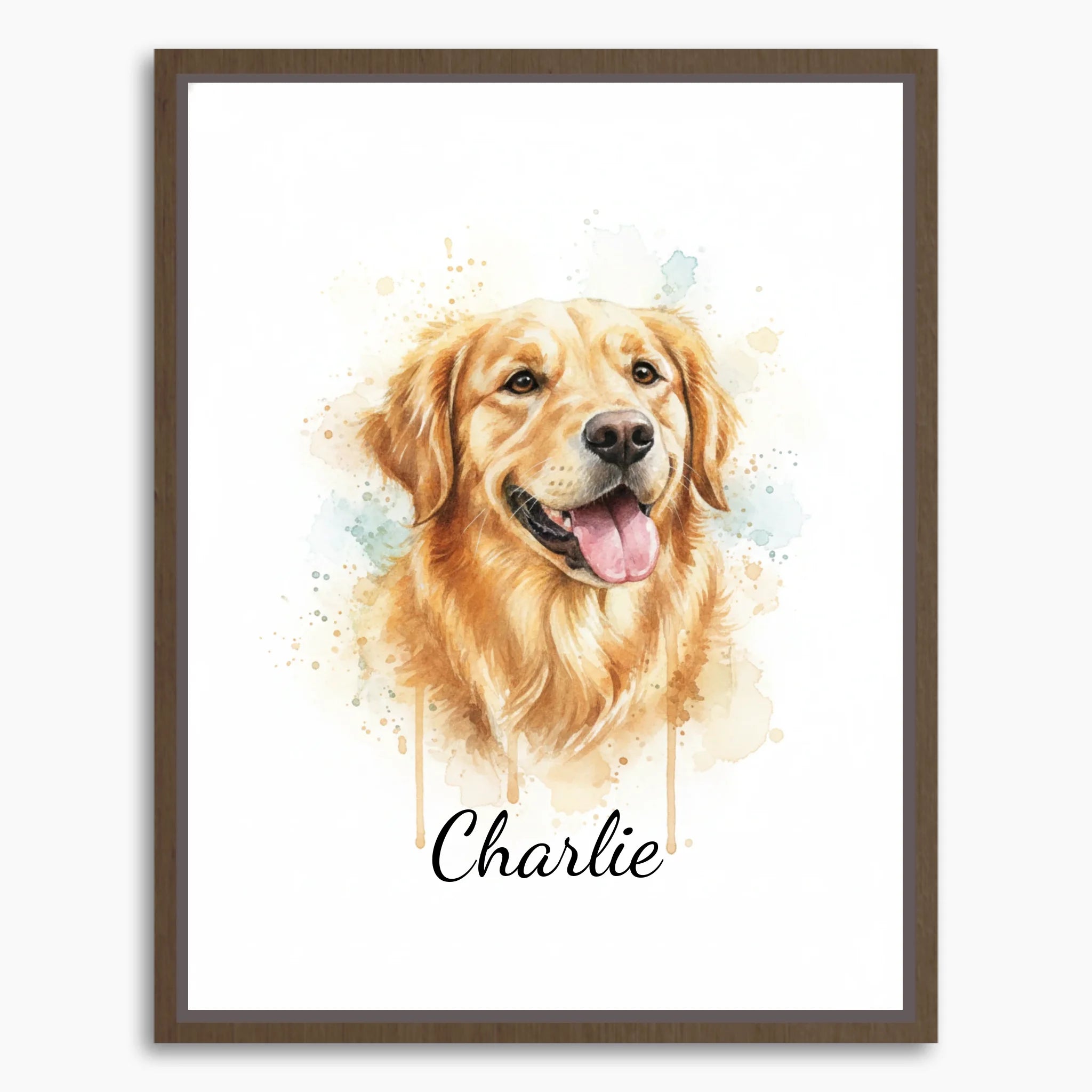Framed Canvas Mockup Printful 3-4 ratio brown
